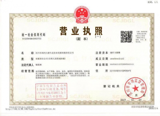 南河古渡營業執照